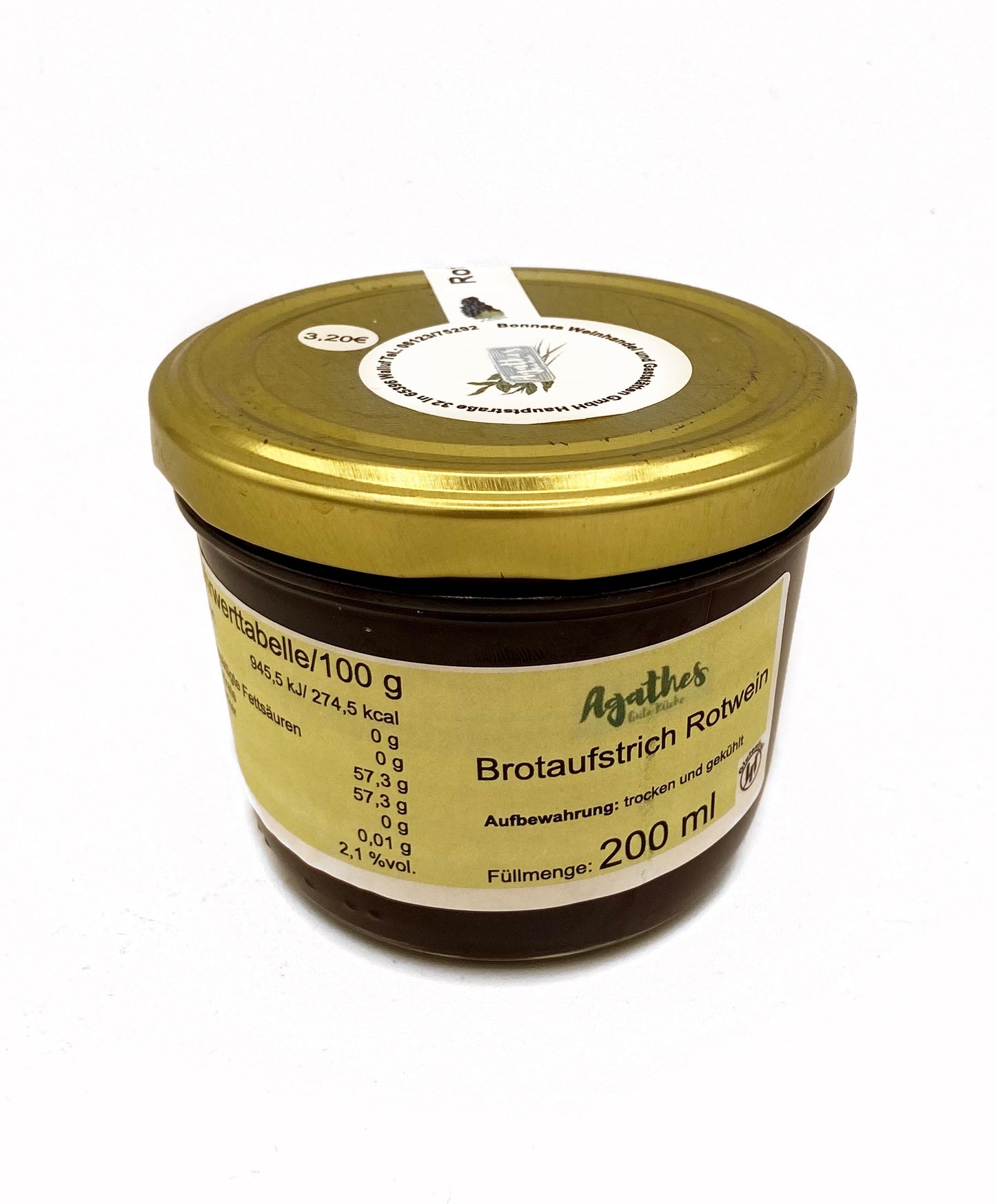 Agathes Rotwein Brotaufstrich