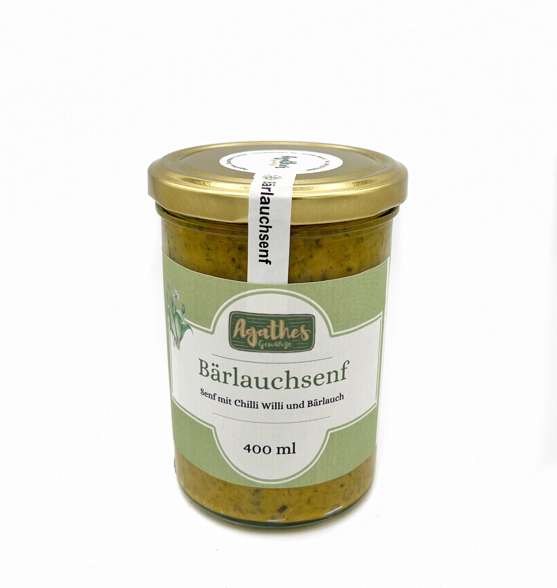 Bärlauchsenf im 400 ml Glas