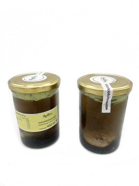 Agathes Geflügelklößchensuppe