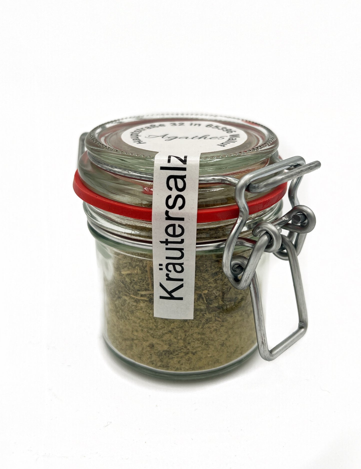 Agathes Kräutersalz im praktischen Gläschen