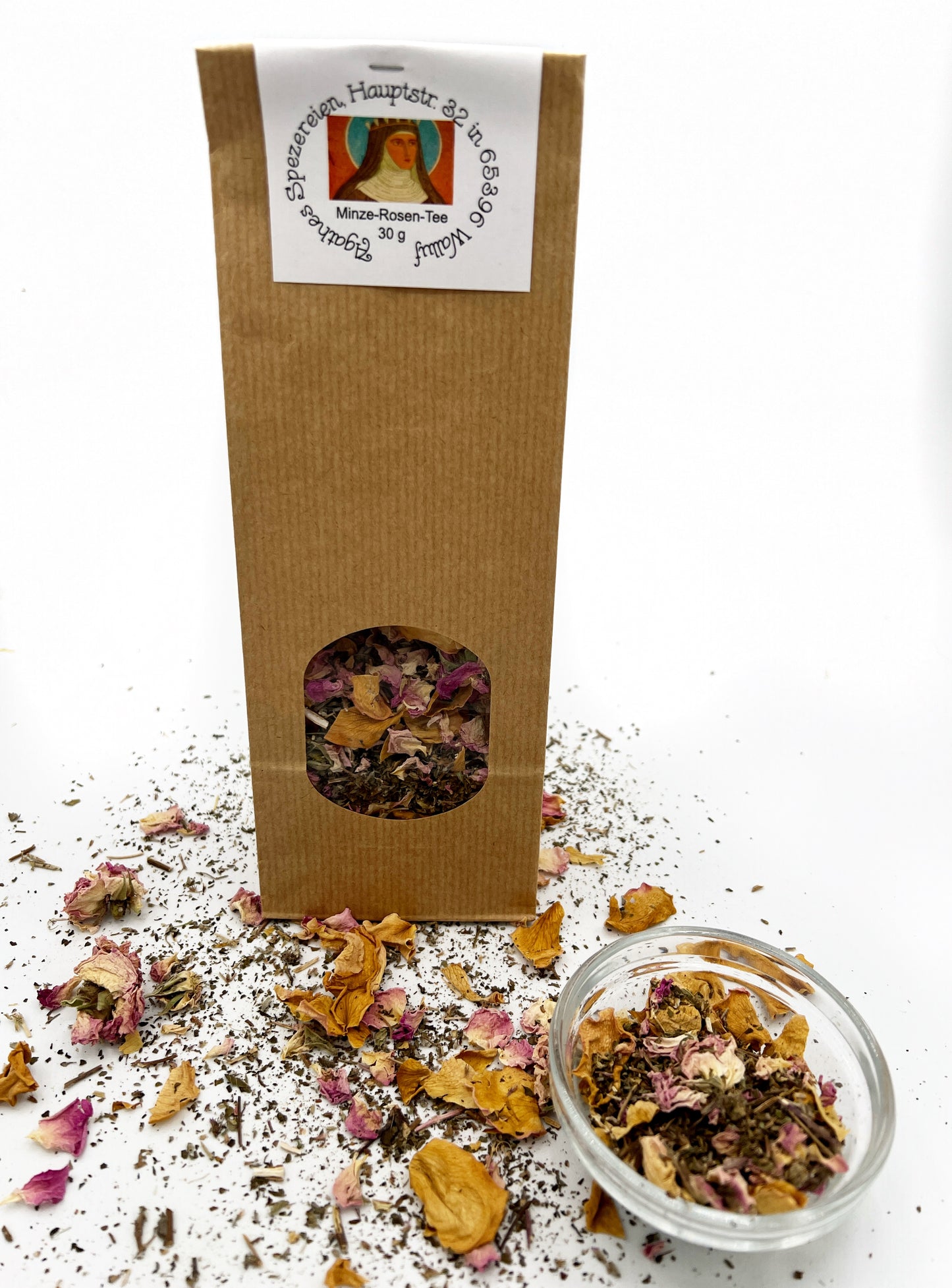 Agathes Rosenblüten-Minze-Tee
