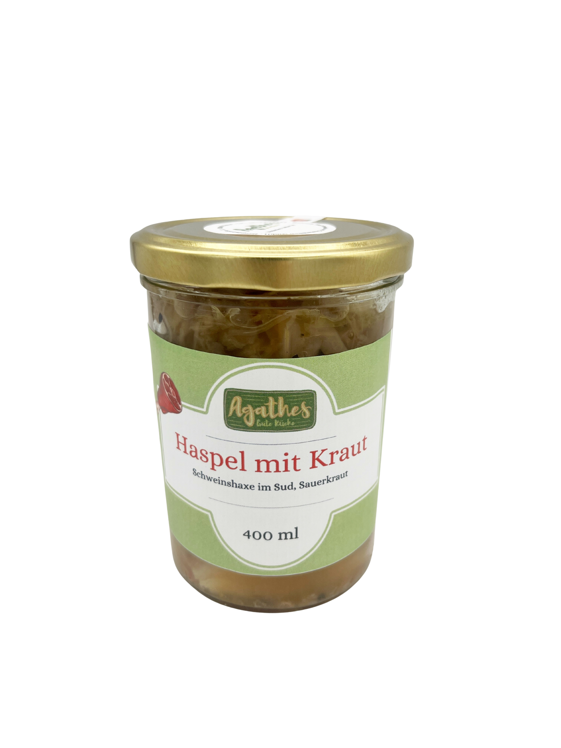 Eisbein eingekocht im Glas mit Sauerkraut