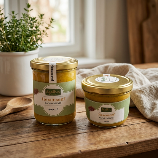 Hexensenf Gläser 200 ml und 400 ml 